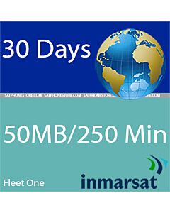 Inmarsat Fleet One - 50MB / 250 Minutes Coastal Prepaid SIM Card