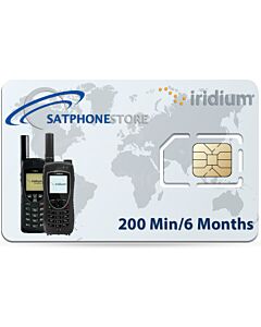 Iridium 200 Minute Global Prepaid Airtime SIM Card