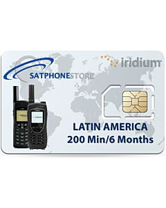 Iridium 200 Minute Latin America Prepaid Airtime SIM Card