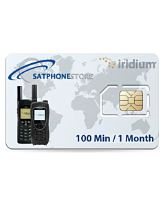 Iridium 100 Minute Global Prepaid Airtime SIM Card